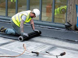 new flat roof for church